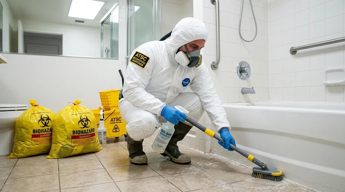 Decontamination equipment deployed for Blood Cleanup in Dishman